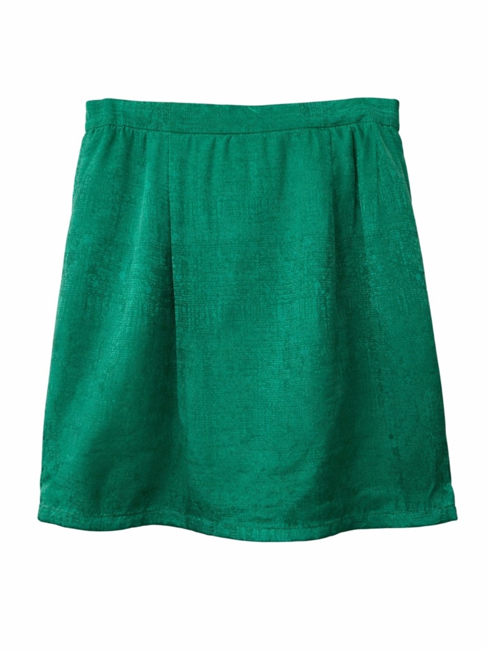 Vintage Silk Green‎ Mini Skirt Adrianna Papell Y2K Party Holiday Chic-Medium